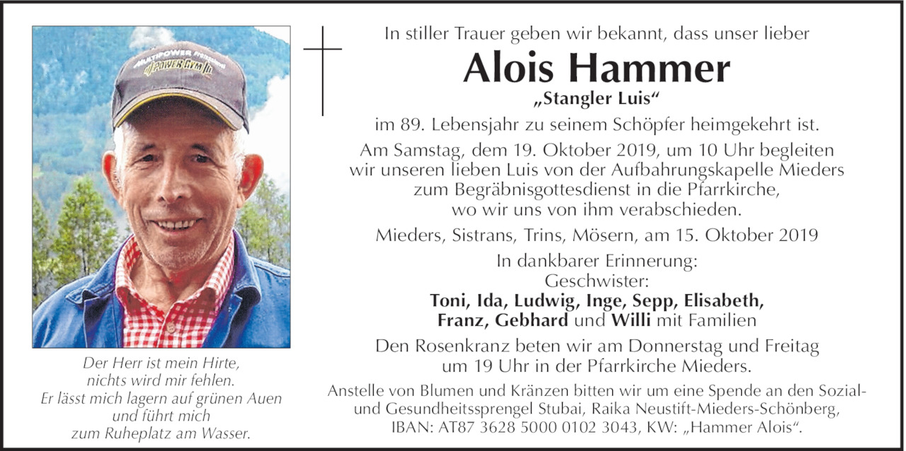 Alois Hammer Bild
