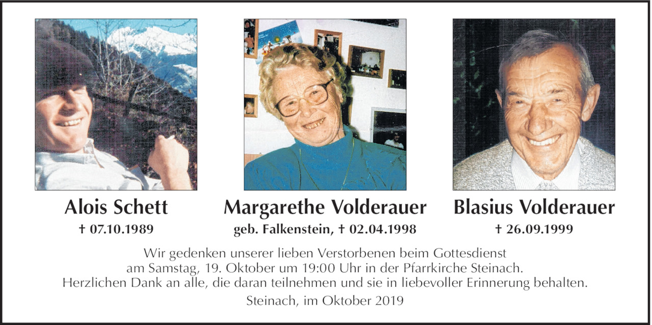 Alois Schett Margarethe und Blasius Volderauer Bild