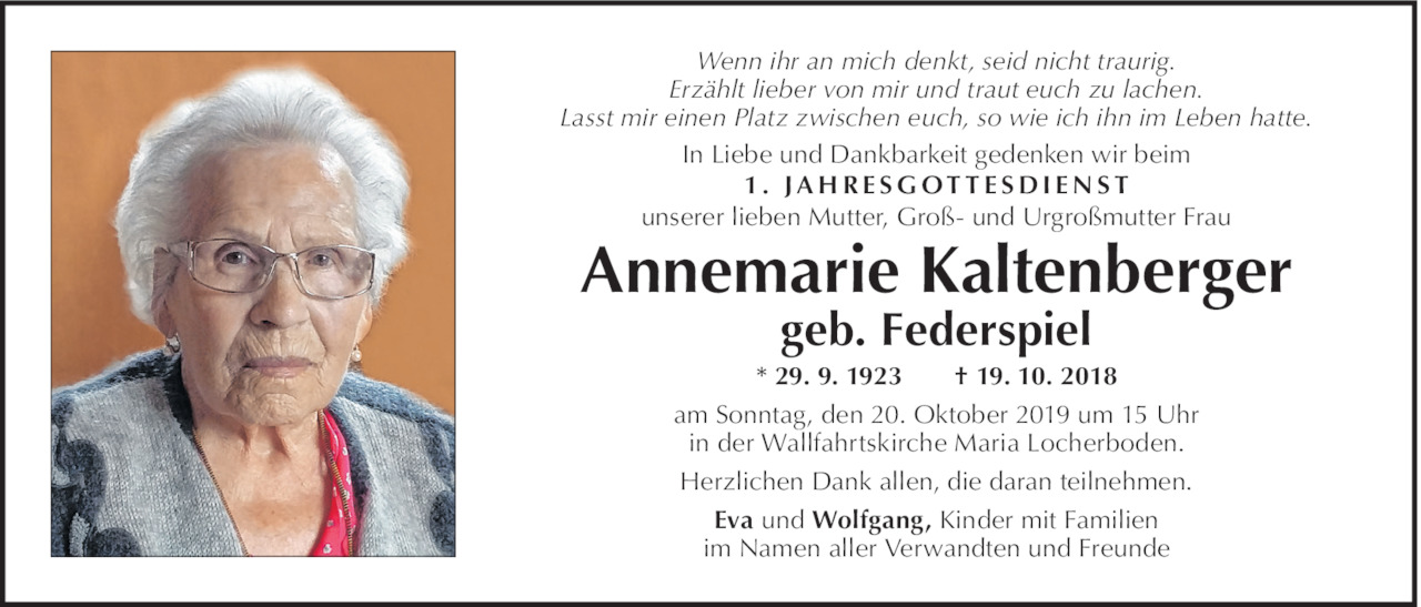 Annemarie Kaltenberger  Bild