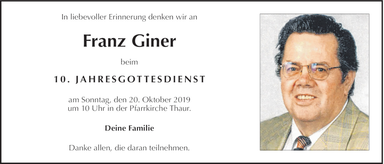 Franz Giner Bild
