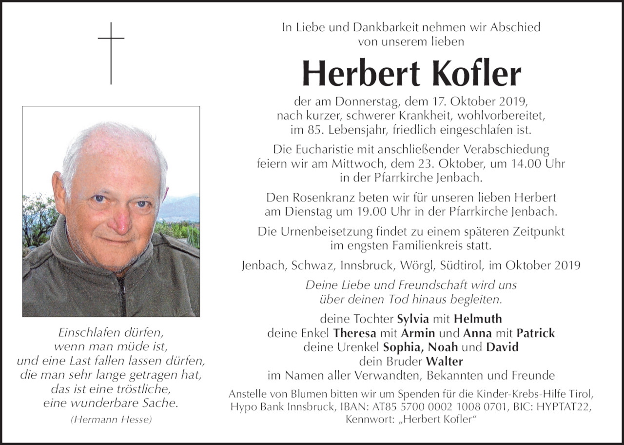 Herbert  Kofler Bild