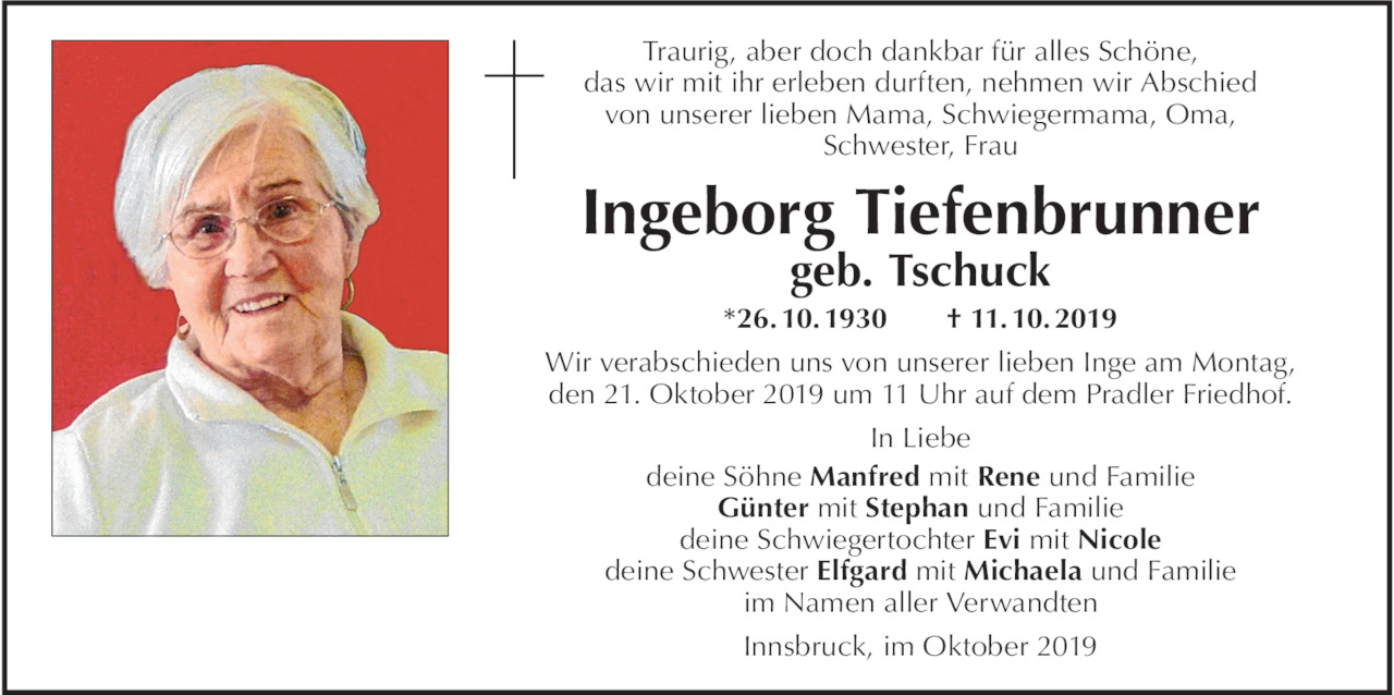 Ingeborg Tiefenbrunner Bild