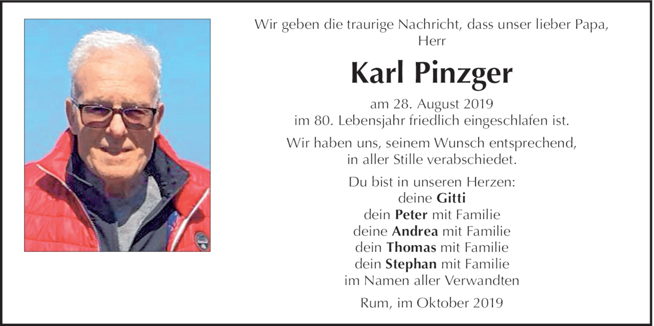 Karl Pinzger Bild