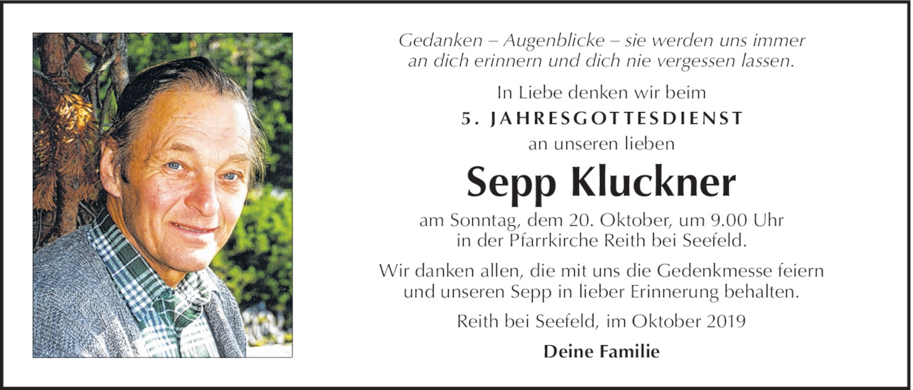 Sepp Kluckner Bild