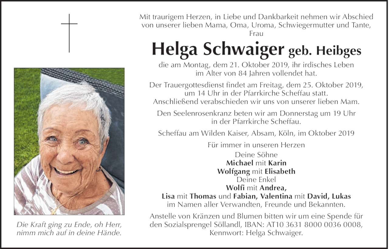 Helga Schwaiger Bild