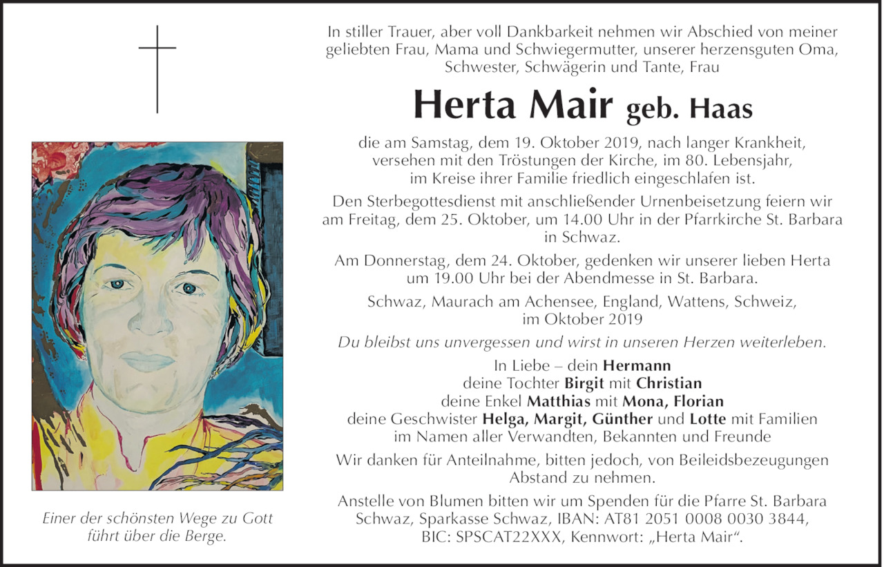 Herta Mair Bild