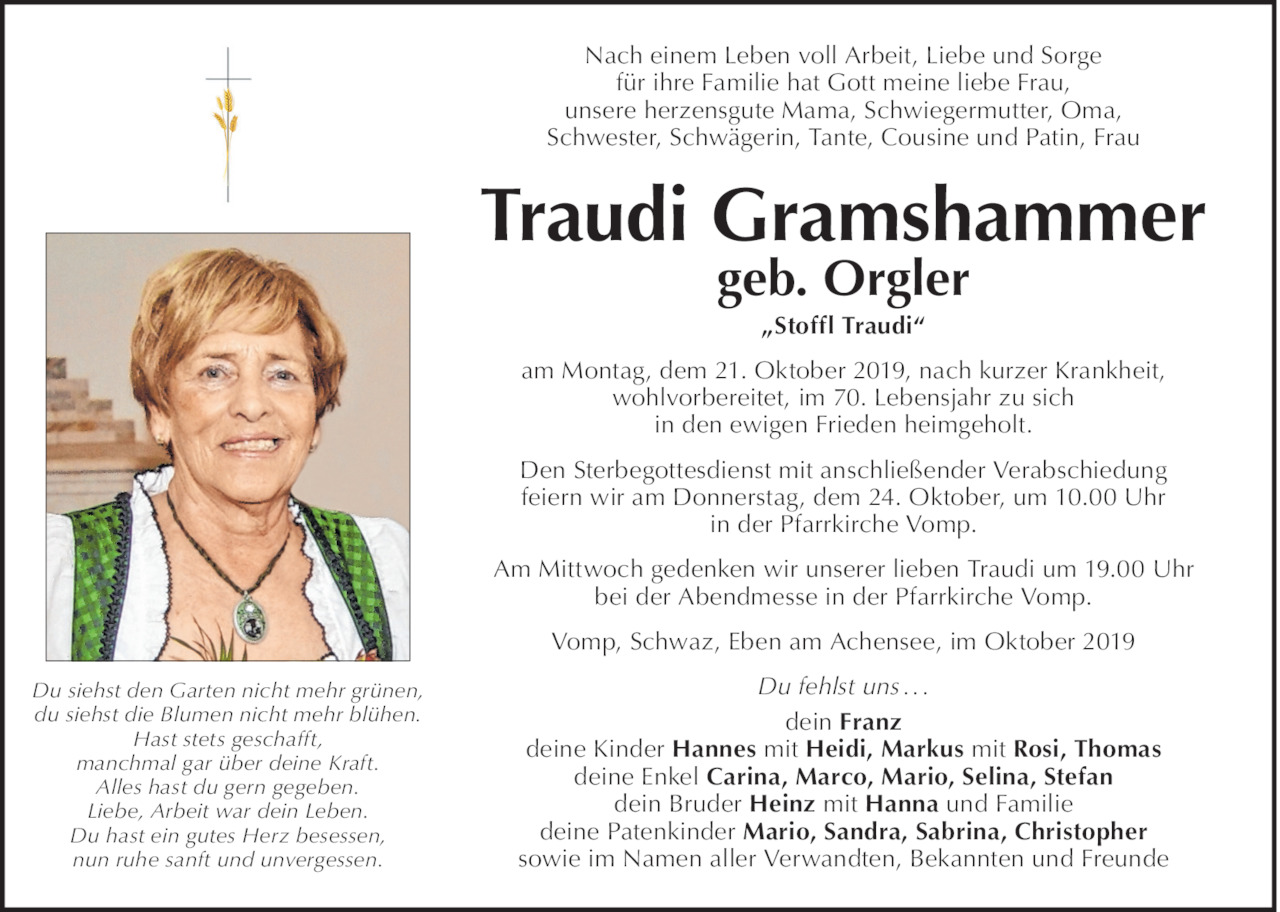 Traudi Gramshammer Bild