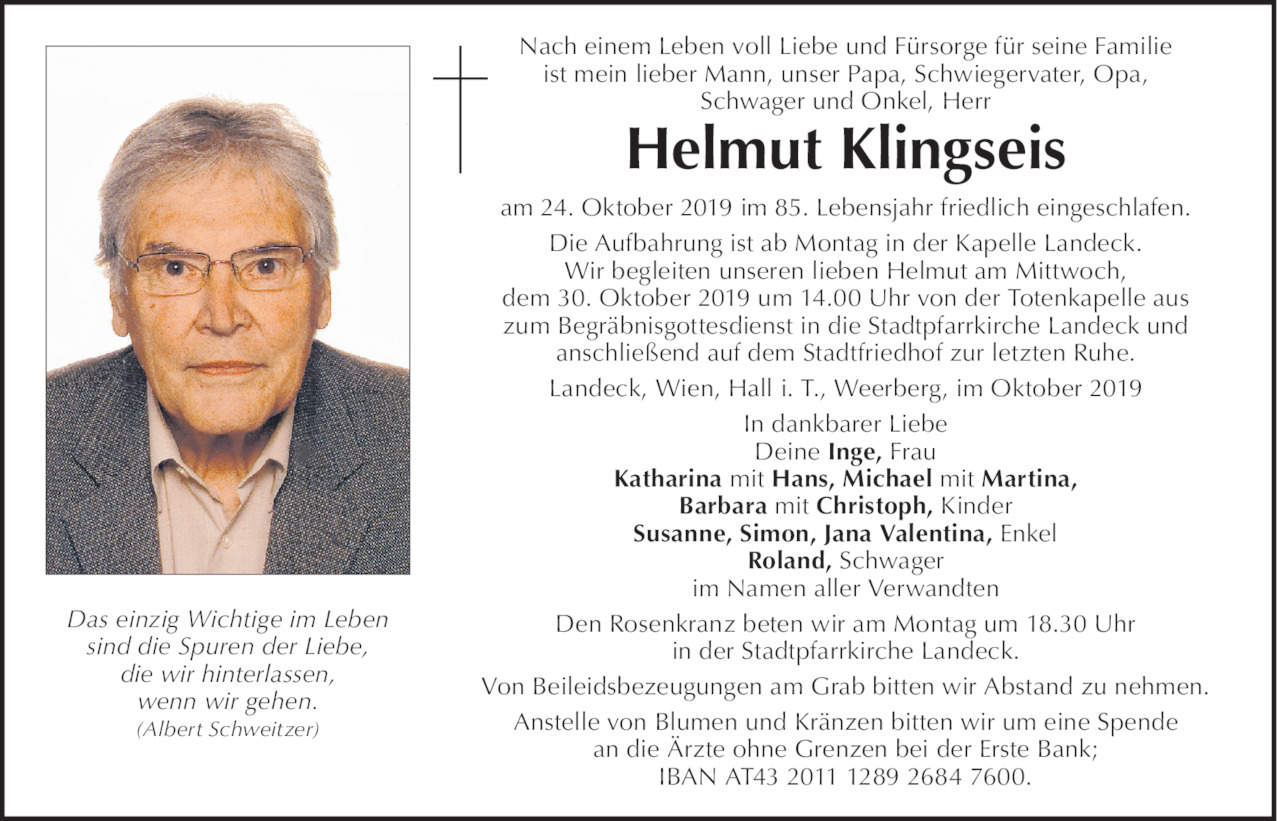 Helmut Klingseis Bild