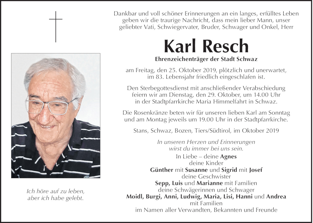 Karl Resch Bild