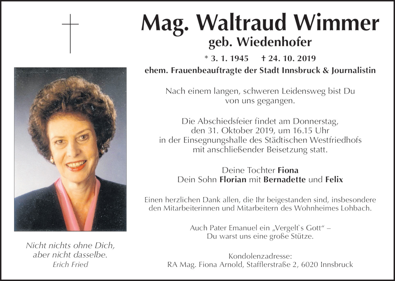 Waltraud Wimmer Bild