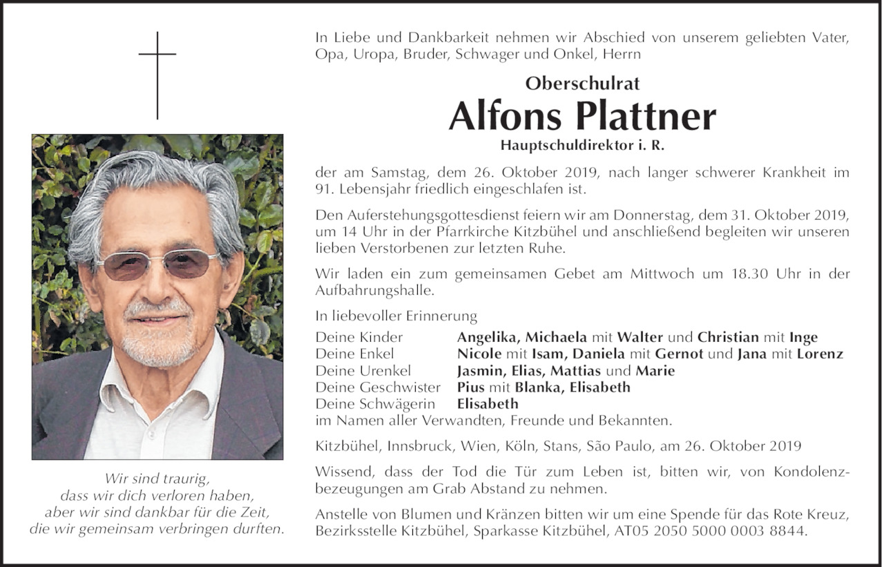 Alfons Plattner Bild