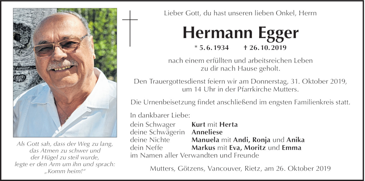Hermann Egger Bild