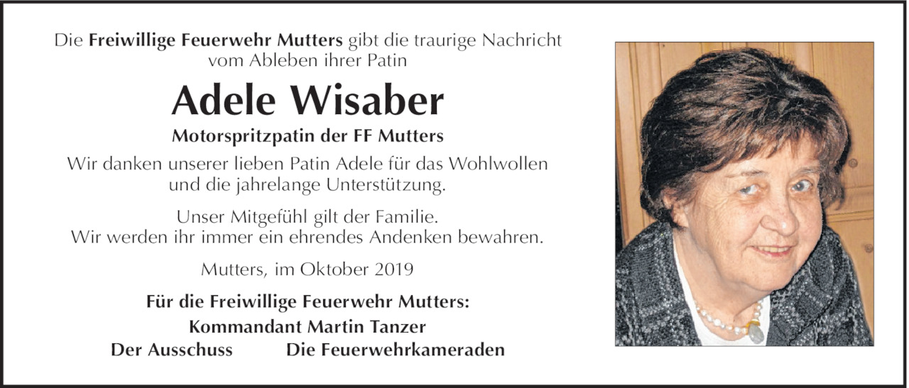 Adele Wishaber Bild