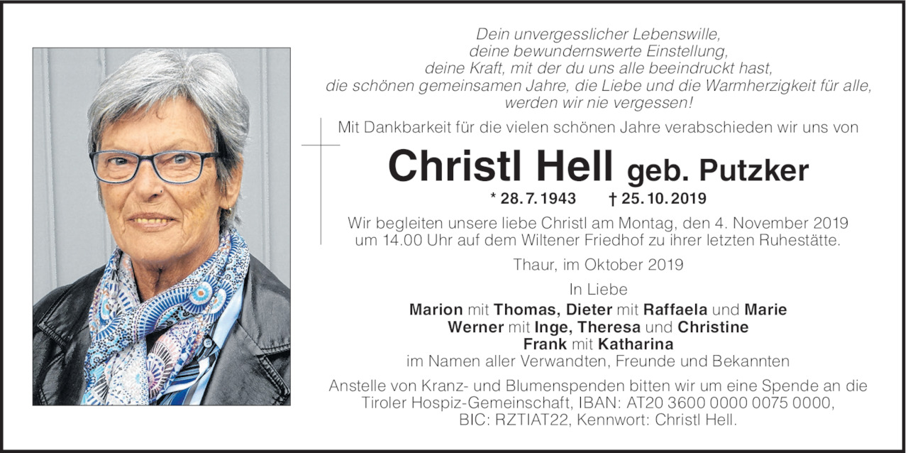 Christl Hell Bild