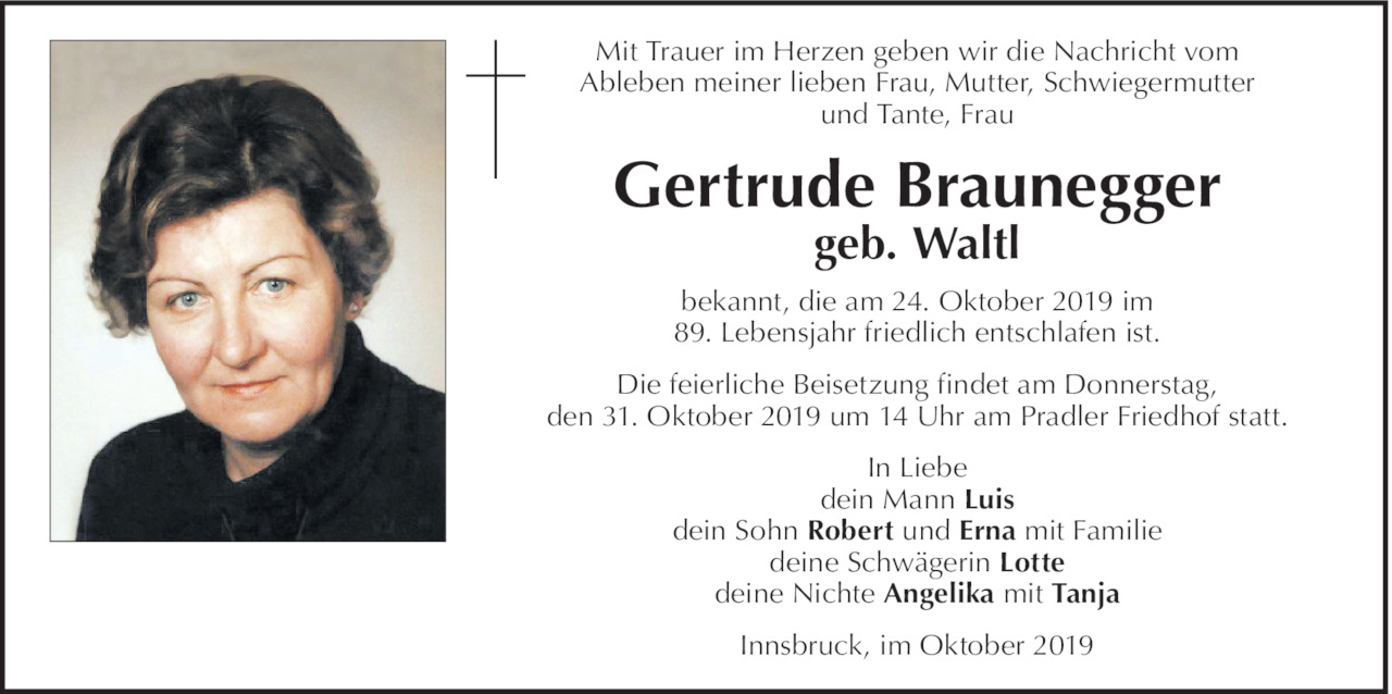 Gertrude Braunegger Bild