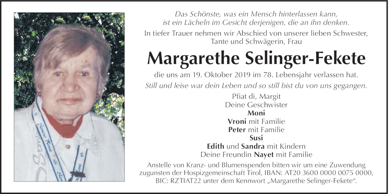 Margarethe Selinger Bild