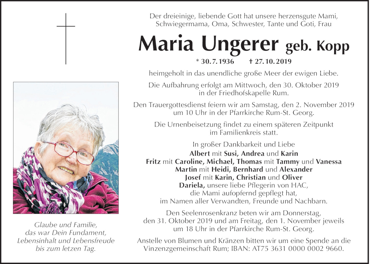 Maria  Ungerer Bild