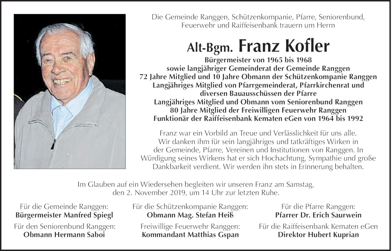 Franz Kofler Bild