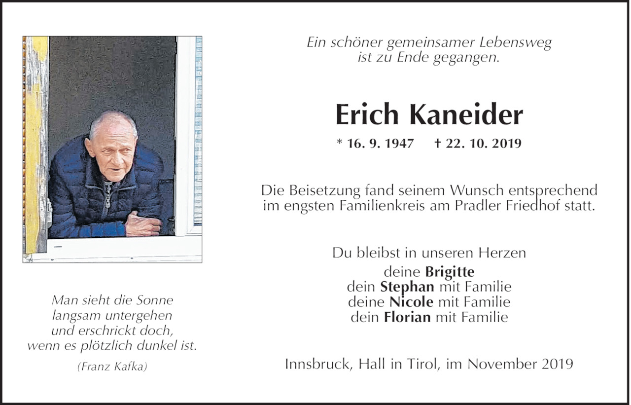Erich Kaneider Bild