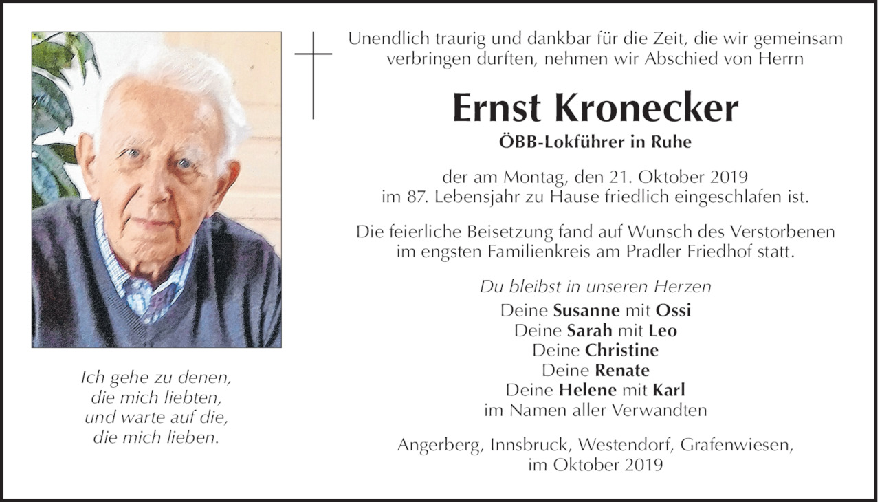 Ernst Kronecker Bild