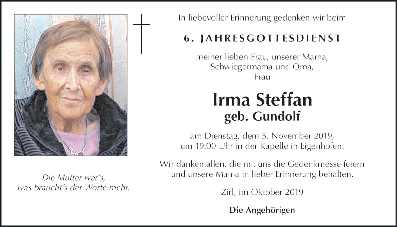 Irma Steffan Bild