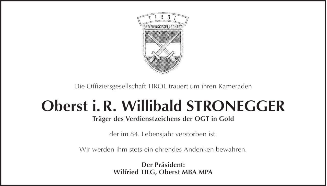 Willibald Stronegger Bild