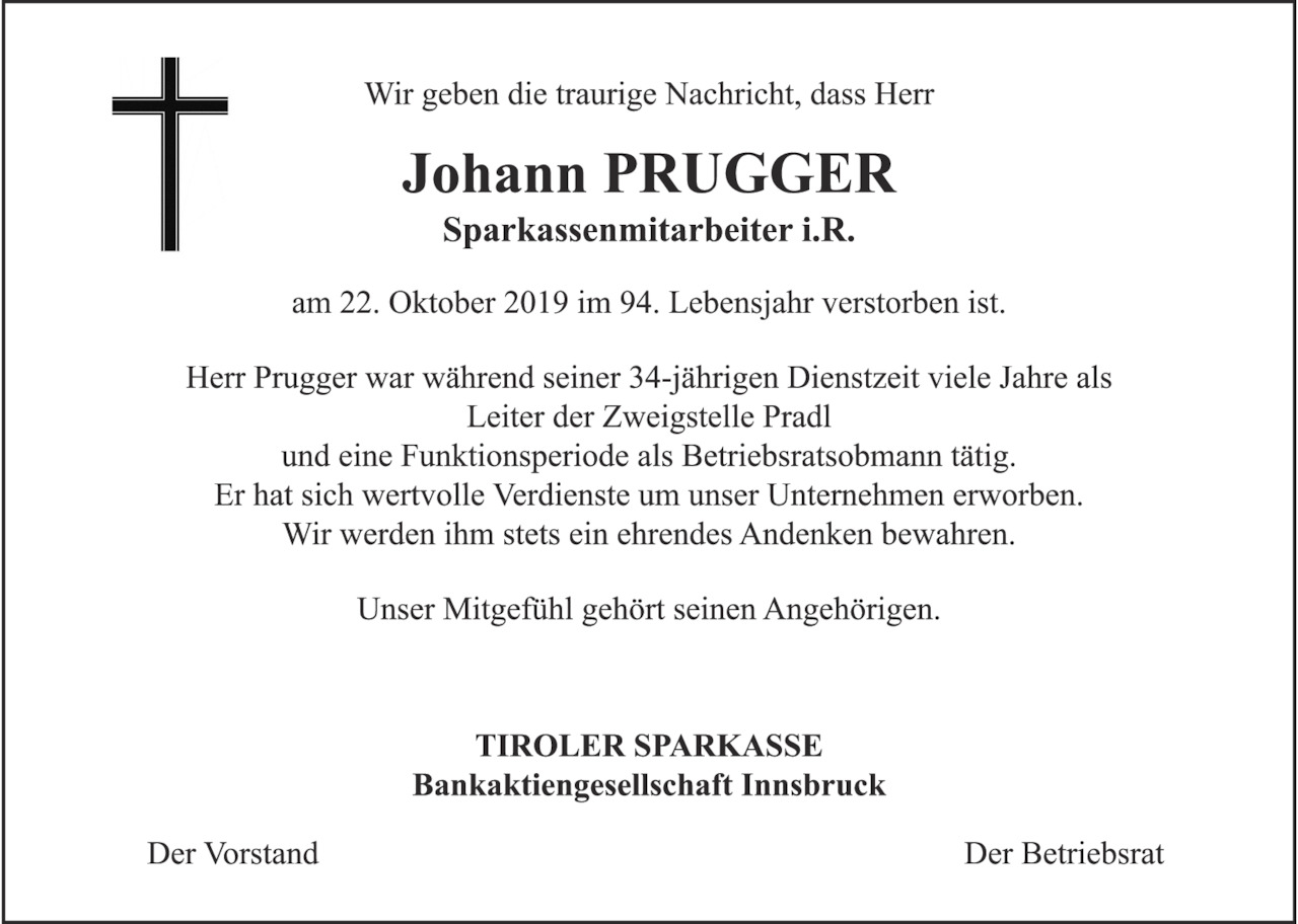 Johann Prugger Bild