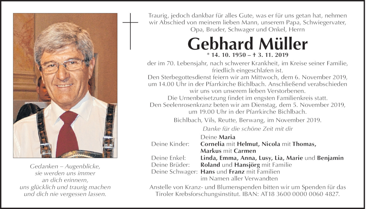 Gebhard Müller Bild