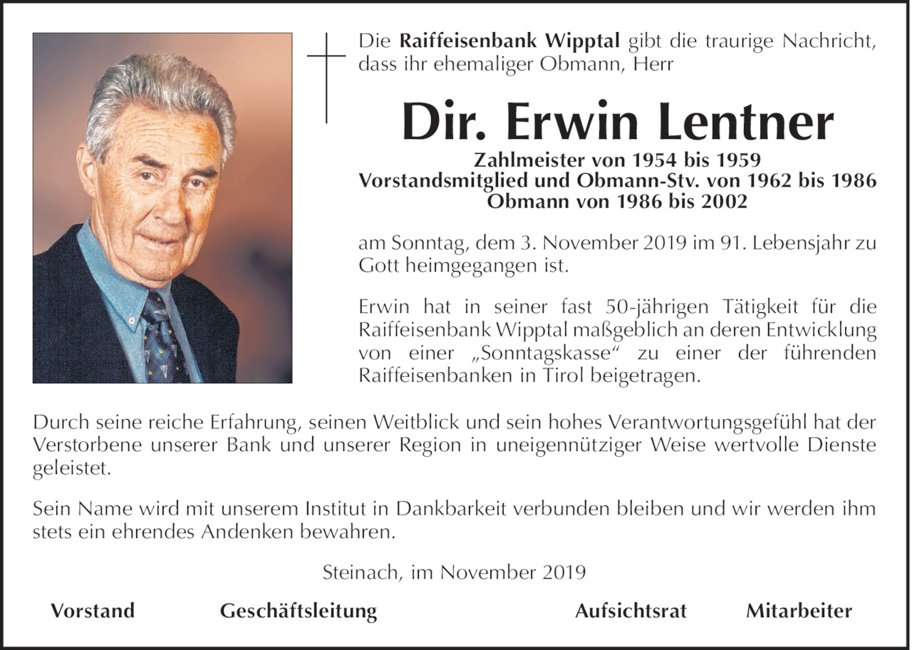 Erwin Lentner Bild