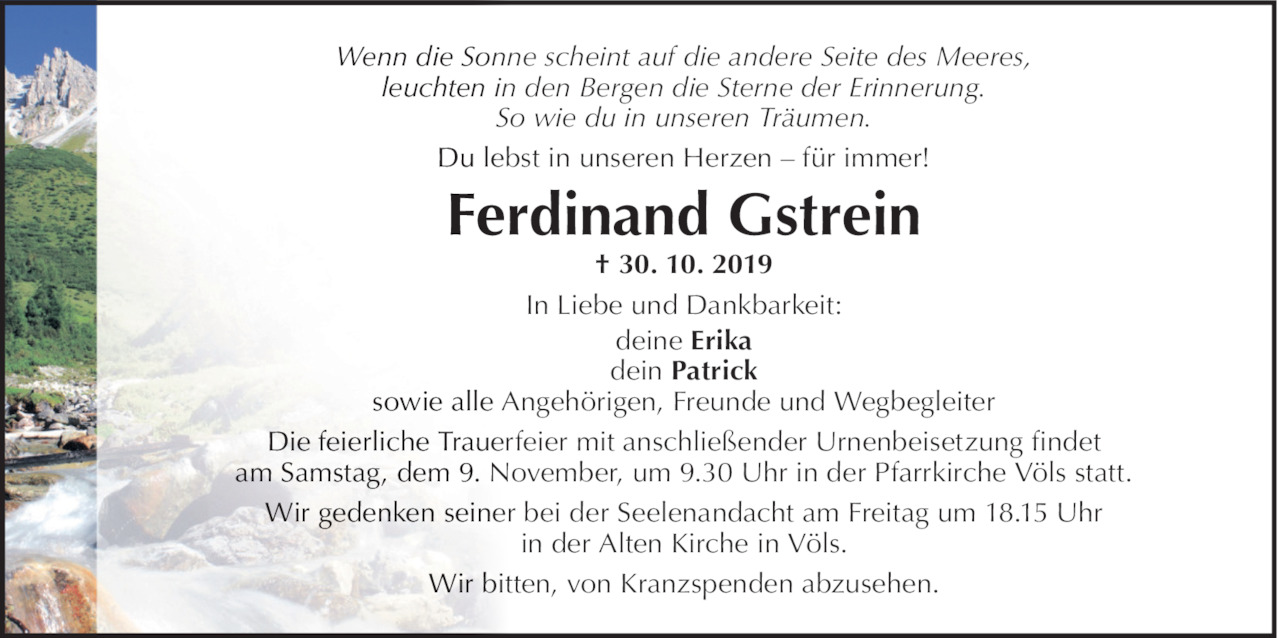 Ferdinand Gstrein Bild