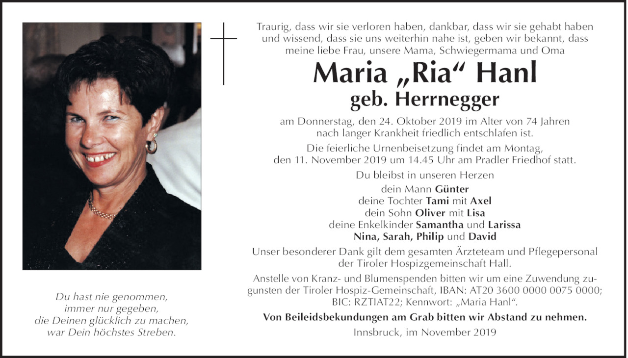 Maria Hanl Bild