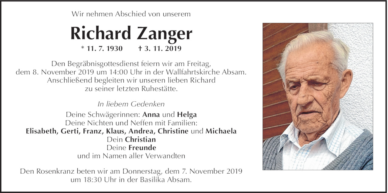 Richard Zanger Bild