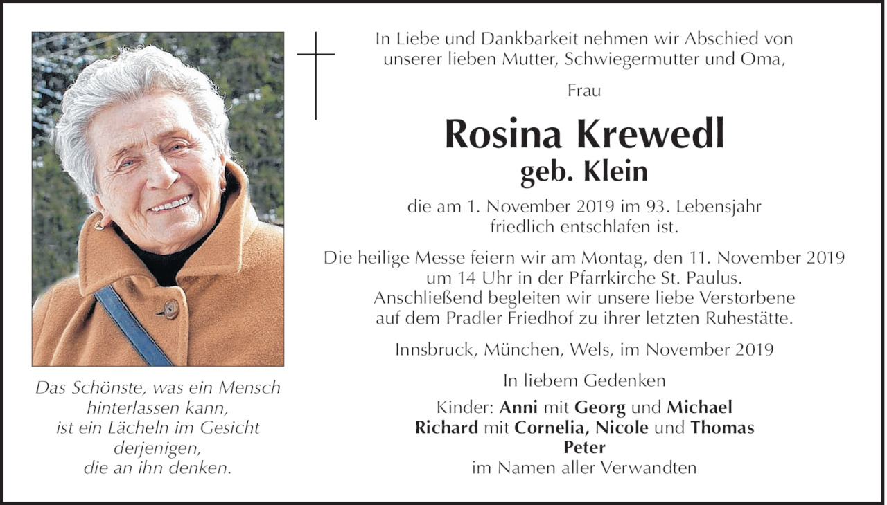 Rosina Krewedl Bild
