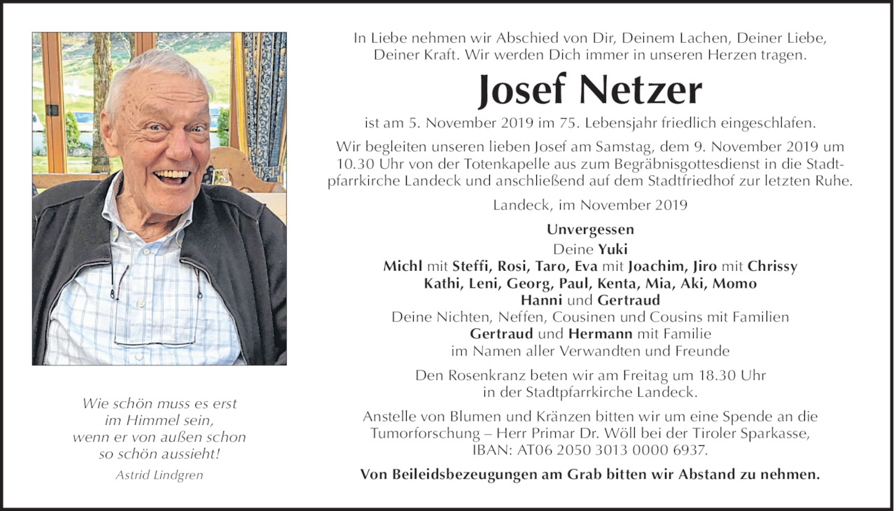 Josef Netzer Bild
