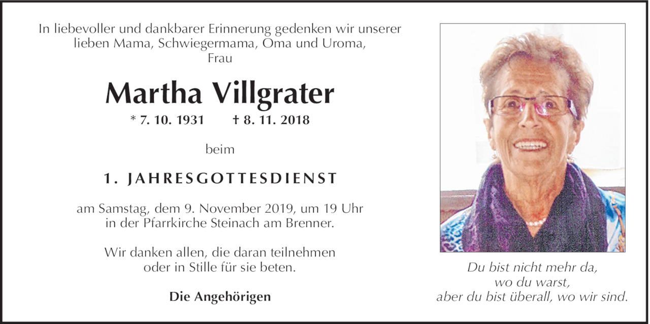Martha Villgrater Bild