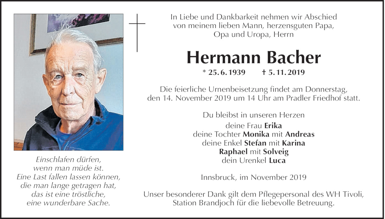 Hermann  Bacher Bild