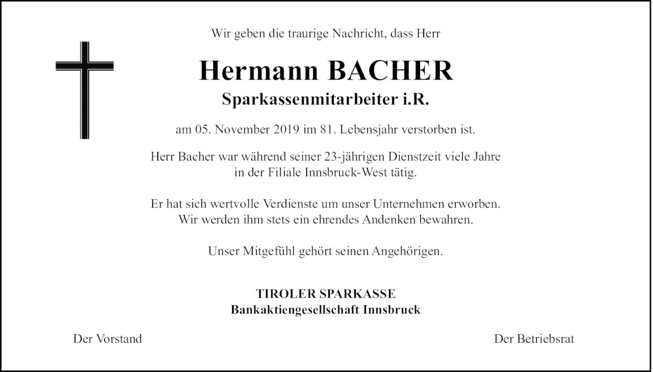Hermann  Bacher Bild