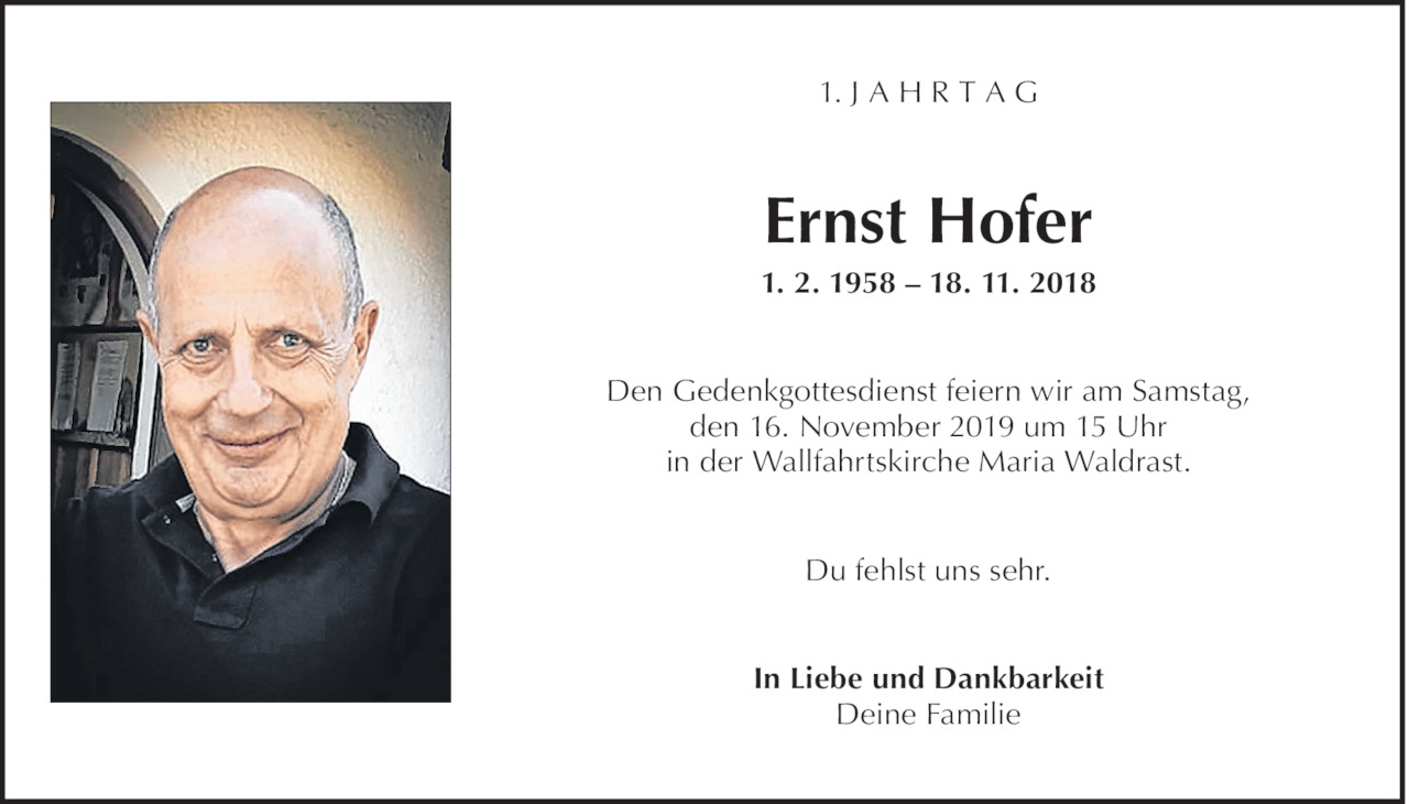 Ernst Hofer Bild