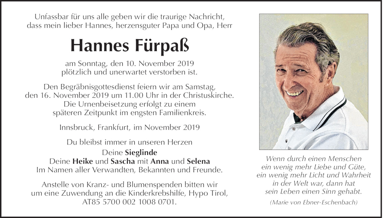 Hannes  Fürpaß Bild