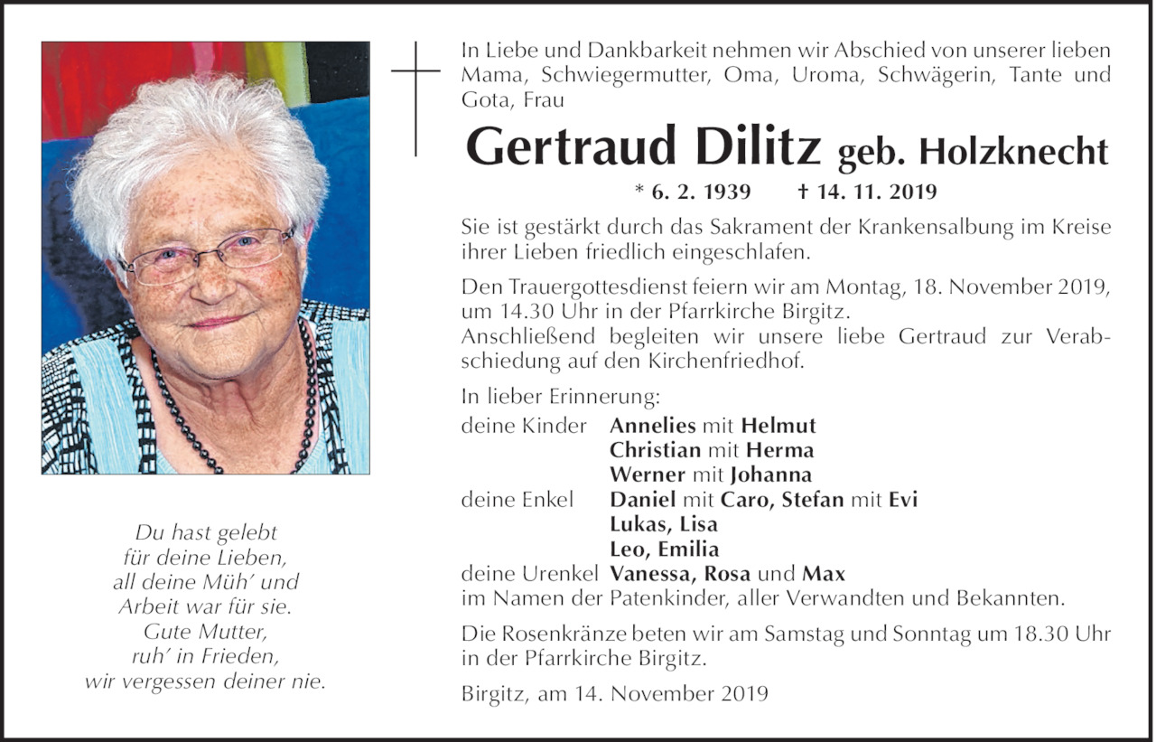 Gertraud Dilitz Bild