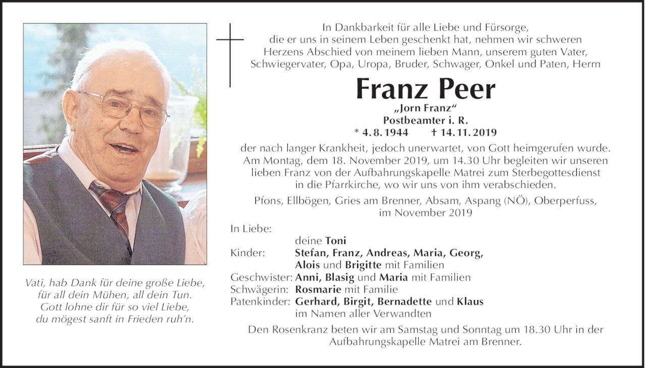 Franz  Peer Bild