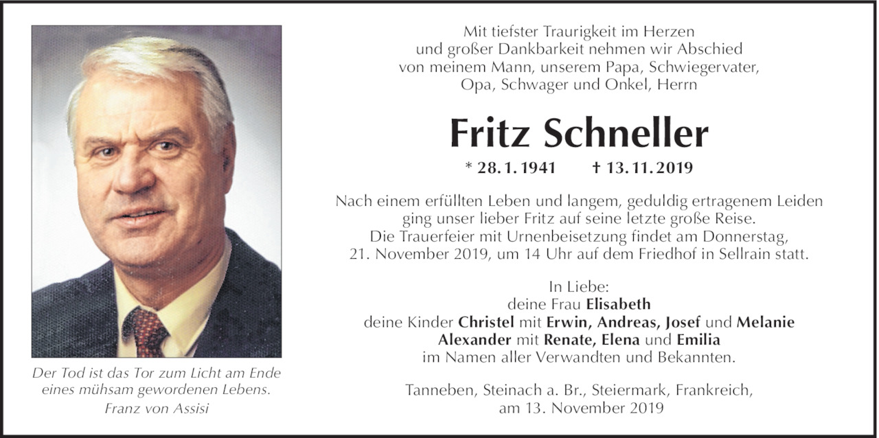 Fritz Schneller Bild