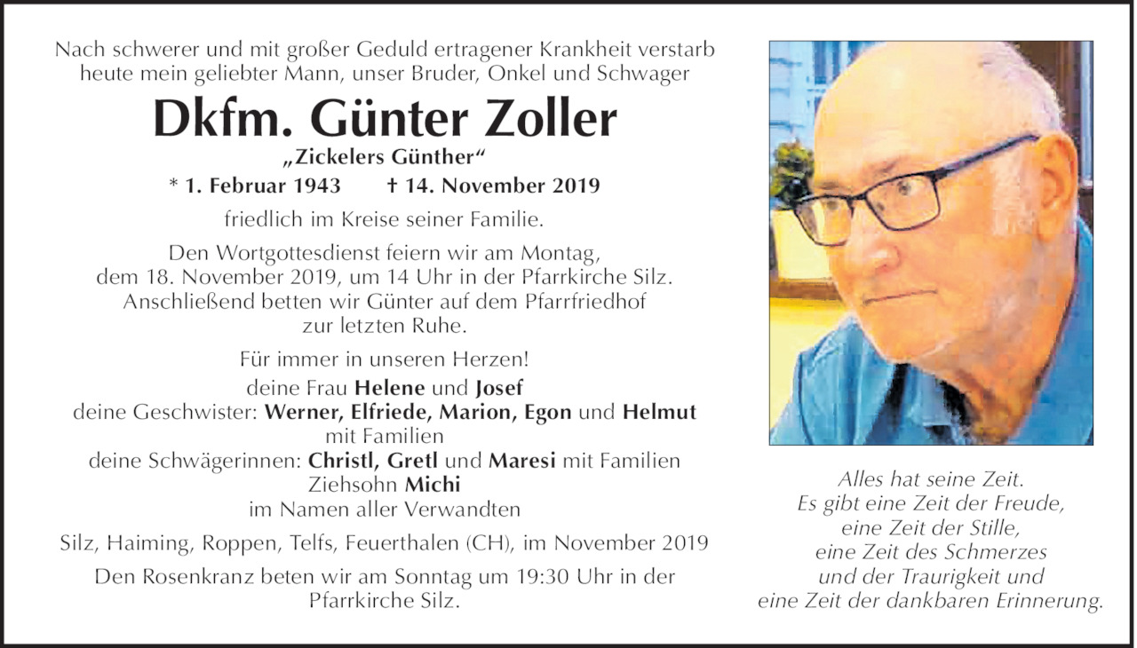 Günter Zoller Bild
