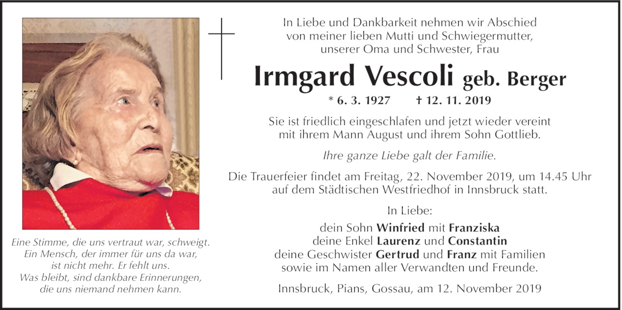 Irmgard Vescoli Bild