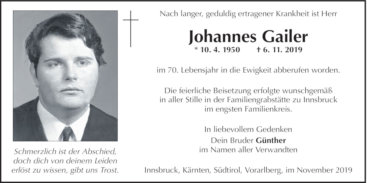 Johannes Gailer Bild