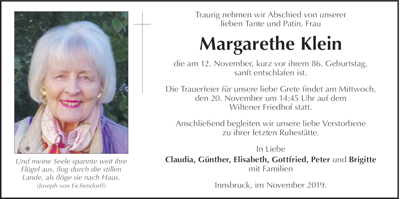 Margarethe Klein Bild