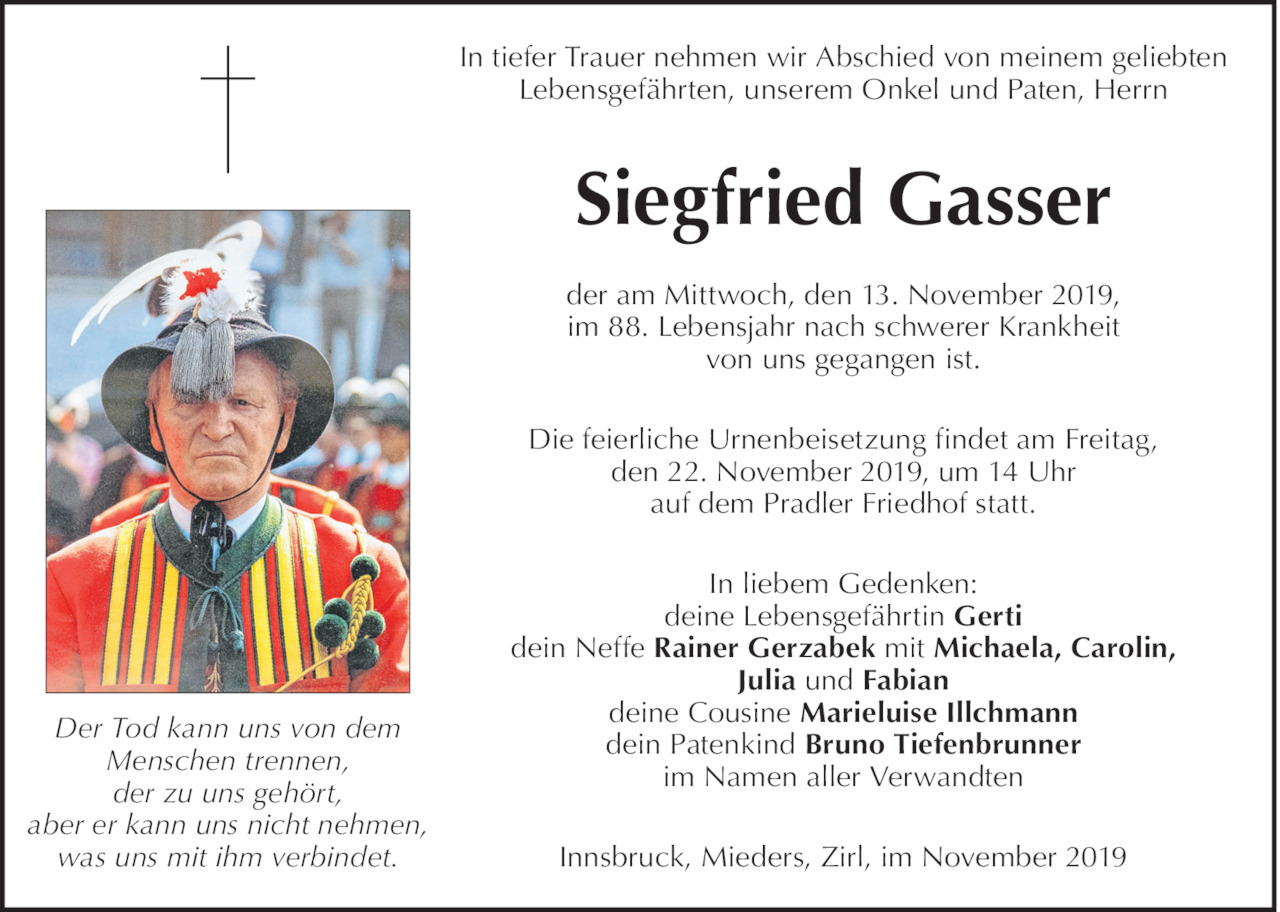 Siegfried Gasser Bild