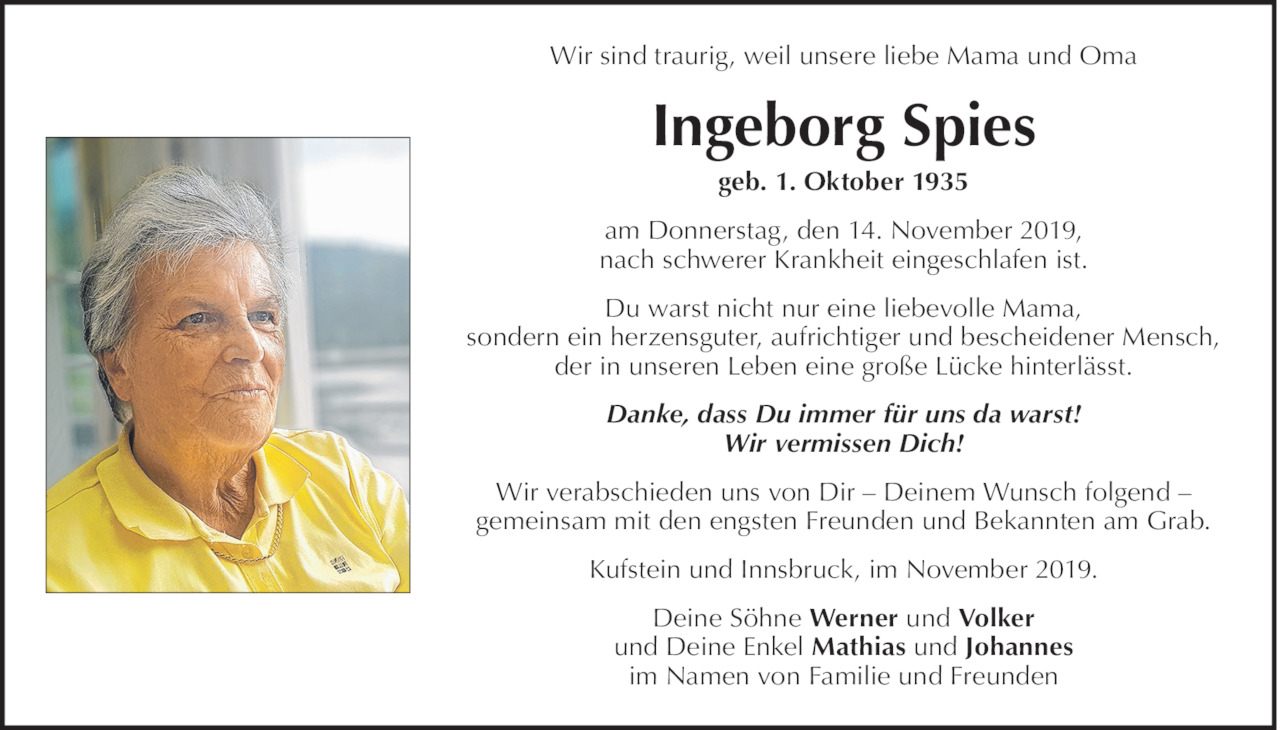 Ingeborg Spies Bild