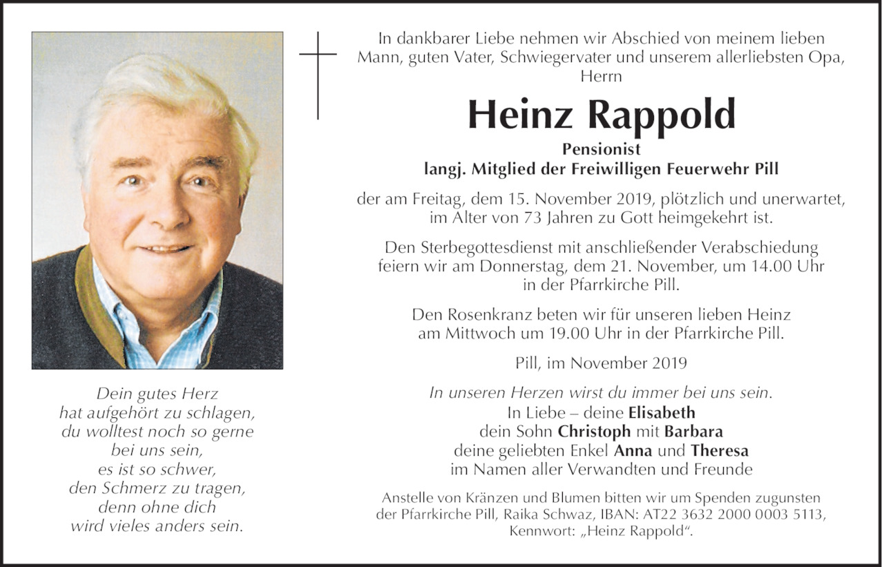 Heinz Rappold Bild