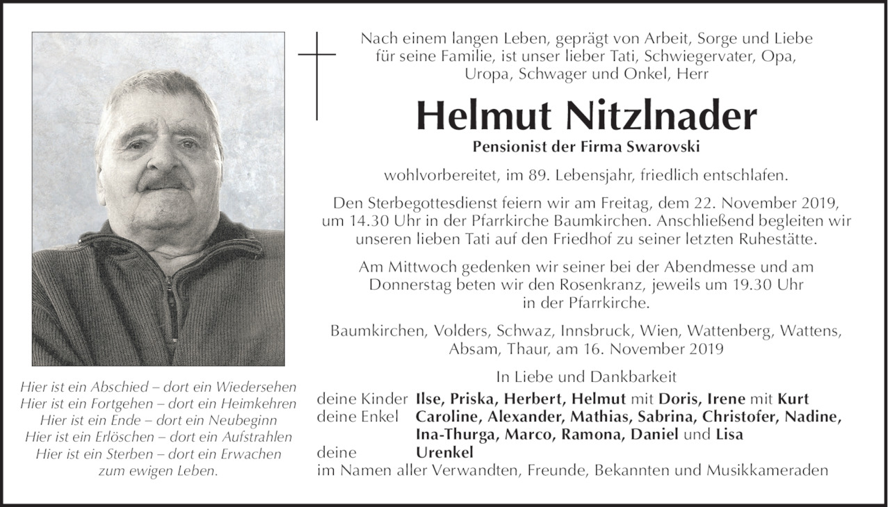 Helmut Nitzlnader Bild